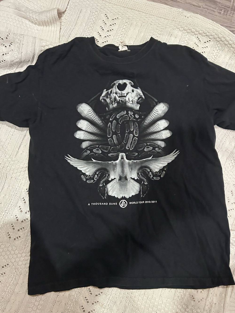 Linkin Park A Thousand Subs World Tour Band Tee Rare Vintage Size Large